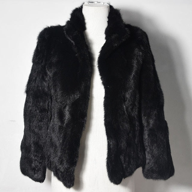High Quality Rabbit Fashion Fur Coat