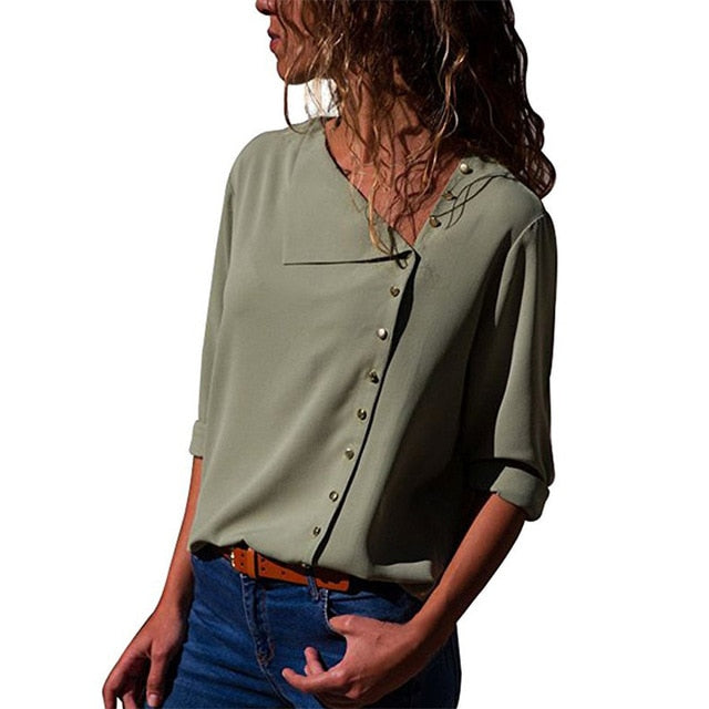 Fashion Long Sleeve Women Blouse