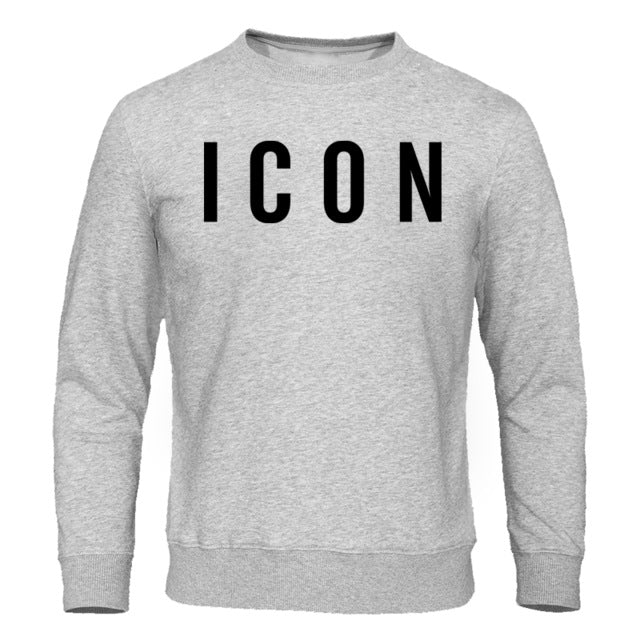 Men's Hoodies 2019 Spring Autumn New Man Sweatshirts Homme Streetwear Men Clothing ICON Print Funny Male Tops Casual Pullovers