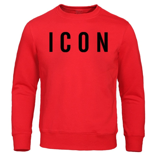 Men's Hoodies 2019 Spring Autumn New Man Sweatshirts Homme Streetwear Men Clothing ICON Print Funny Male Tops Casual Pullovers