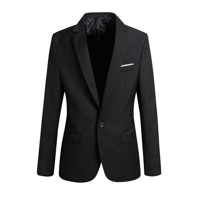 Newly Spring Autumn Men Blazer Long Sleeve Solid Color Slim Casual Thin Suit Jacket Plus Size  s-6xl