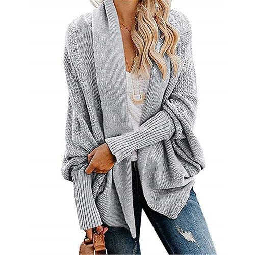 Women casual sleeve kintted women cardigan