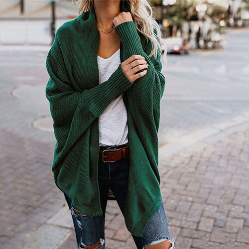 Women casual sleeve kintted women cardigan