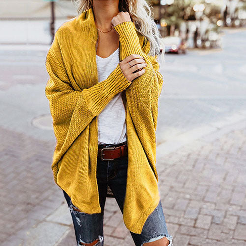 Women casual sleeve kintted women cardigan