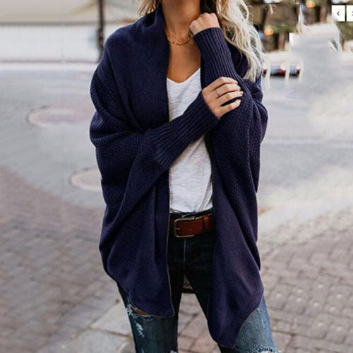 Women casual sleeve kintted women cardigan