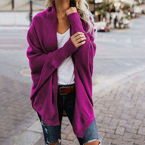 Women casual sleeve kintted women cardigan