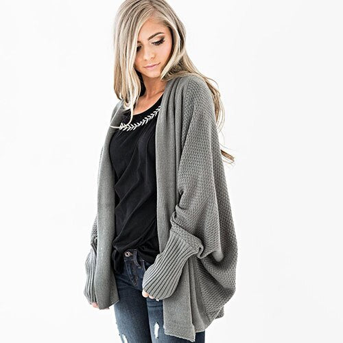 Women casual sleeve kintted women cardigan
