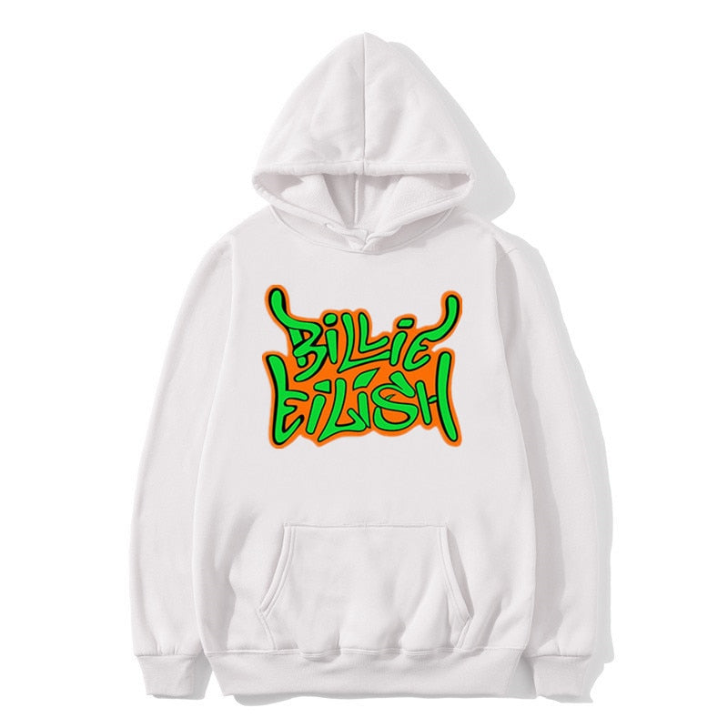 Billie Ellish Fahion Hoodie Pullover Sweatshirt