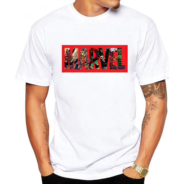 Cartoon Marvel Fashion Printed T Shirt