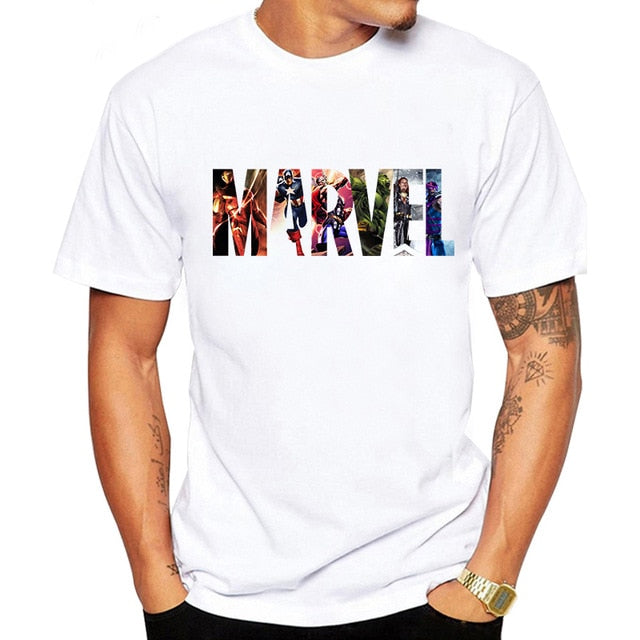 Cartoon Marvel Fashion Printed T Shirt