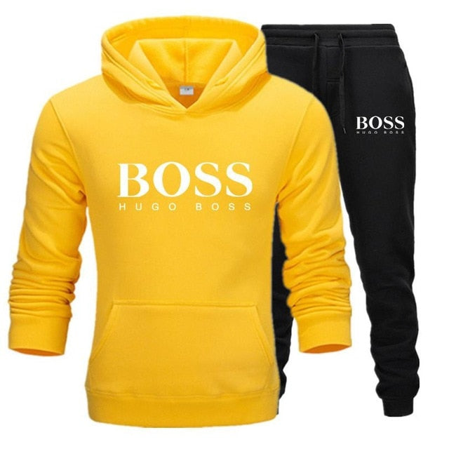 Men's Boss Letter Print Tracksuits