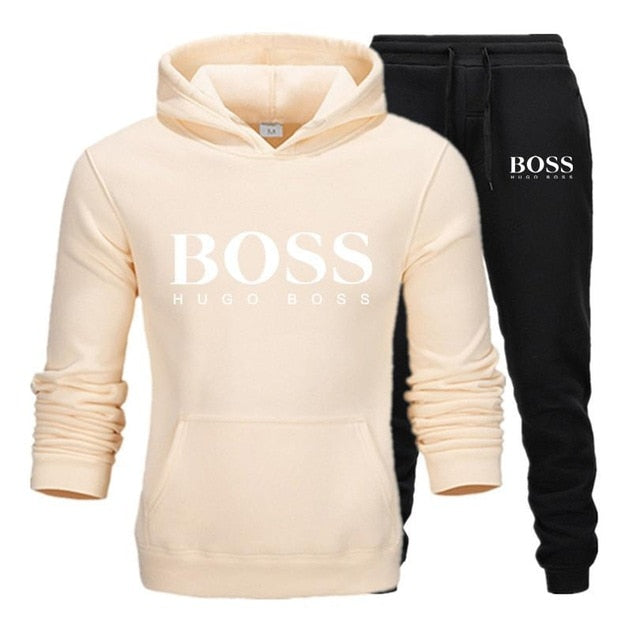 Men's Boss Letter Print Tracksuits