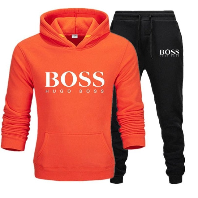 Men's Boss Letter Print Tracksuits