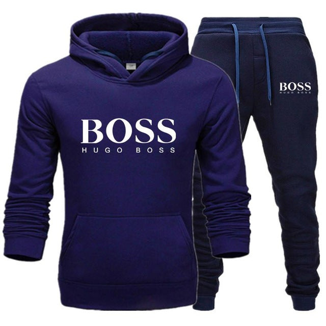 Men's Boss Letter Print Tracksuits