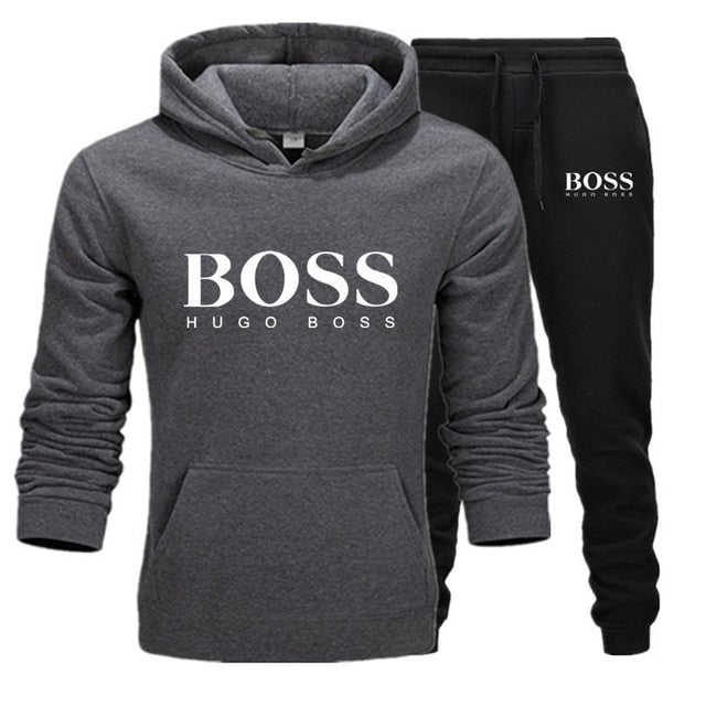 Men's Boss Letter Print Tracksuits