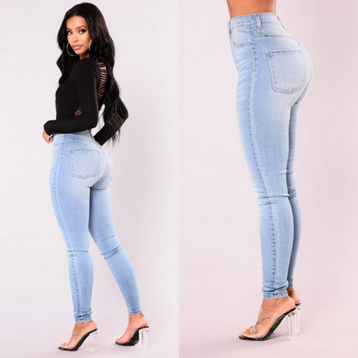 Fashion Hot Women High Waist Stretch Jeans