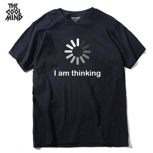 COOLMIND I'm thinking printed men T shirt