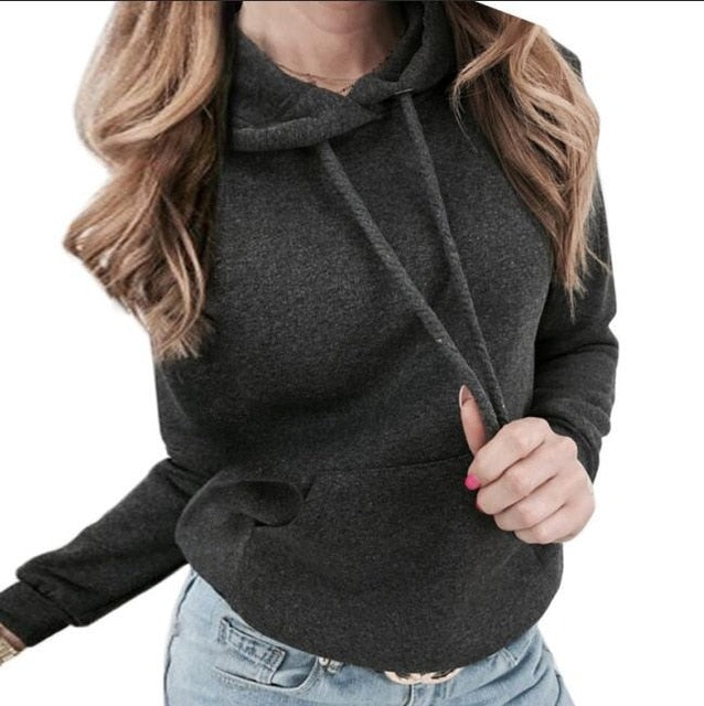 Tracksuit Long Sleeve Thicken Hooded Sweatshirts 2 Piece Set Casual Sport Suit Women Tracksuit Set