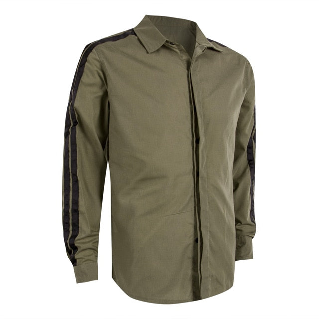 Fashion Men Shirts Business Shirt Long Sleeve Slim Fit