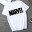 Showtly   MARVEL Studios White T shirt  Captain America Iron  Spider Short Sleeve Vogue  The Avengers Summer Tee Tops