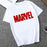 Showtly   MARVEL Studios White T shirt  Captain America Iron  Spider Short Sleeve Vogue  The Avengers Summer Tee Tops