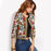 Winter Tribal Print Office Ladies Jacket