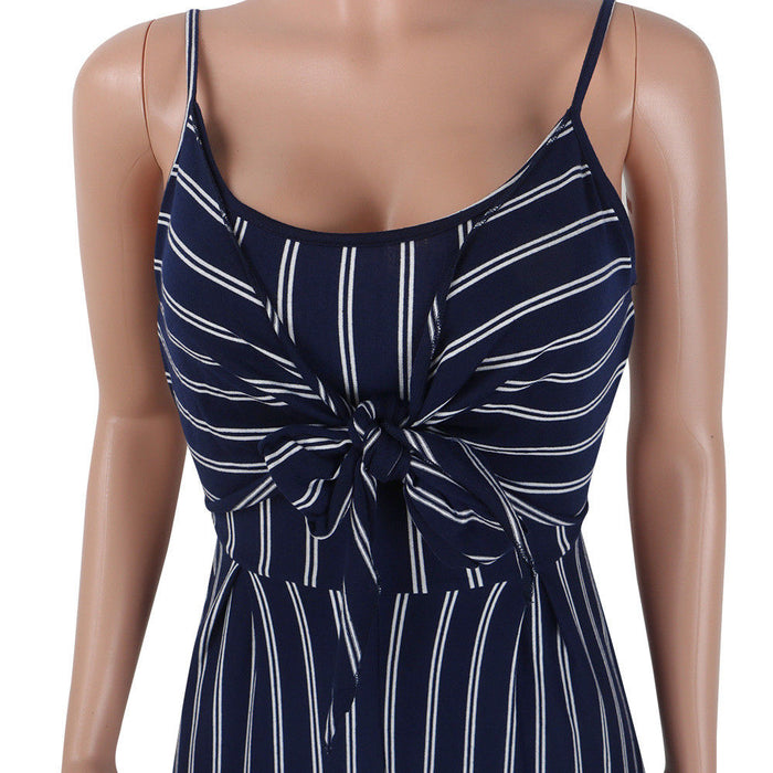 Elegant Striped Sexy Jumpsuits