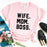 WIFE MOM BOSS Letters Print Women tshirt Cotton Casual Funny t shirt For Lady Girl Top Tee Hipster Drop Ship S-1