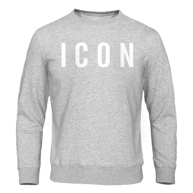 Men's Hoodies 2019 Spring Autumn New Man Sweatshirts Homme Streetwear Men Clothing ICON Print Funny Male Tops Casual Pullovers