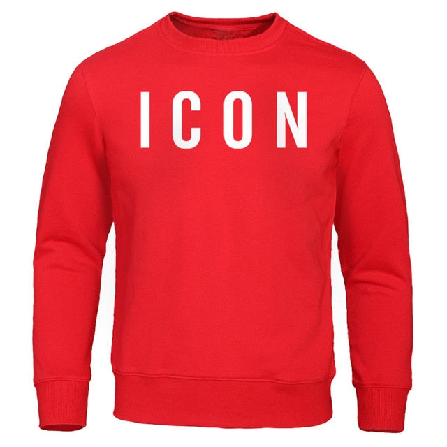 Men's Hoodies 2019 Spring Autumn New Man Sweatshirts Homme Streetwear Men Clothing ICON Print Funny Male Tops Casual Pullovers