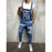Hi Street Distressed Denim Destressed Overalls