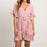Fashion Short Sleeve V-neck A-line Dress
