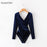 SyouyonStar Velvet Bodysuit Women Jumpsuits Deep V Neck Long Sleeve Autumn Rompers Sexy Slim jump suit body Red Bodysuits