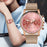 Women's Analog Gold Dial Wristwatch