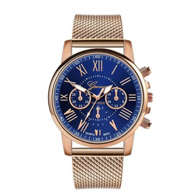 Women's Analog Gold Dial Wristwatch