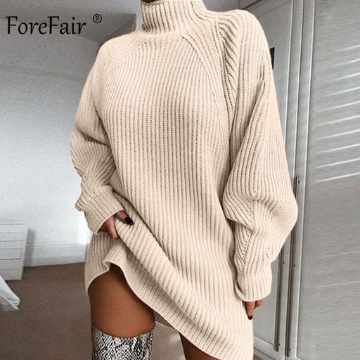 Oversized Knitted Dress Sweater