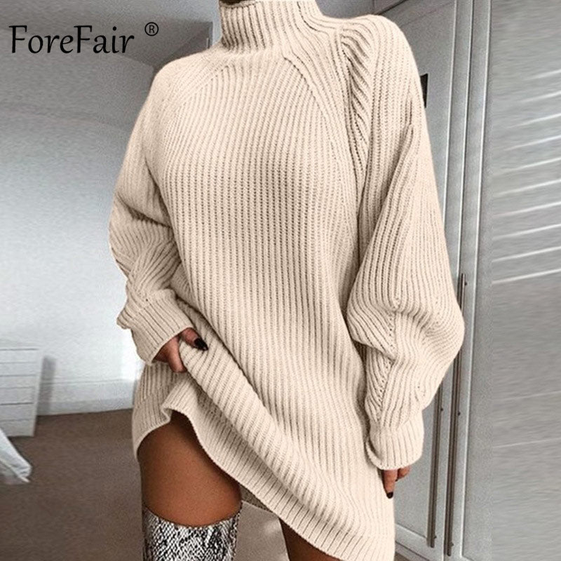 Oversized Knitted Dress Sweater