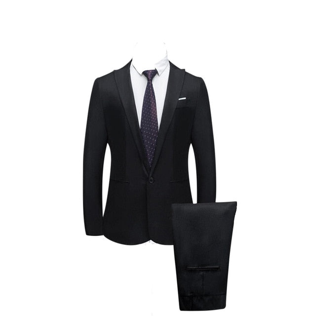 Men's Wedding Slim Fit Blazer Suit