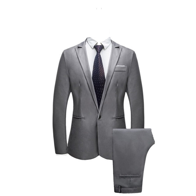 Men's Wedding Slim Fit Blazer Suit