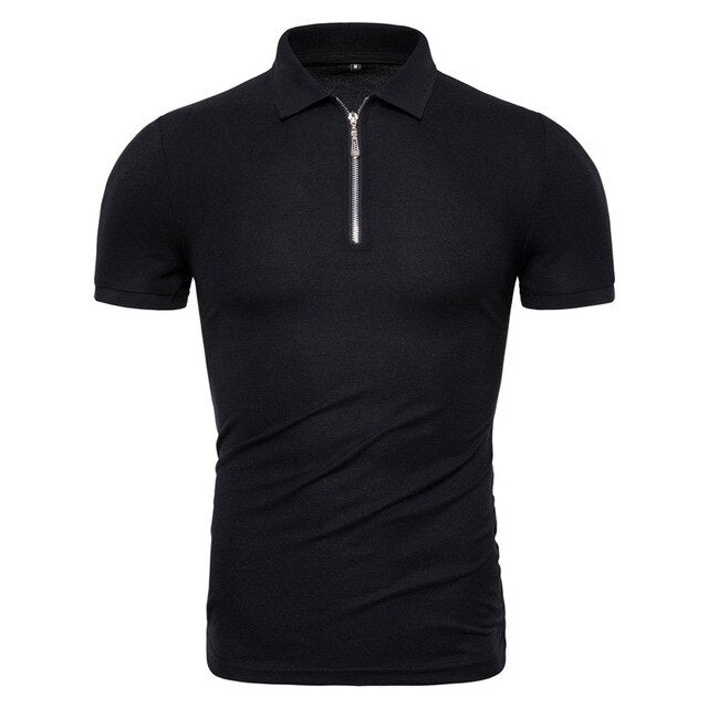 Men's Slim Fit Collar Short Sleeve Polo Shirt