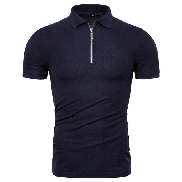 Men's Slim Fit Collar Short Sleeve Polo Shirt