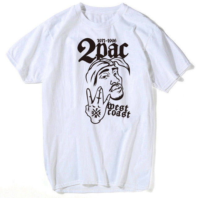 Tupac 2pac t shirt Shakur Hip Hop T Shirts Makaveli rapper Snoop Dogg Biggie Smalls eminem J Cole jay-z Savage hip hop rap music