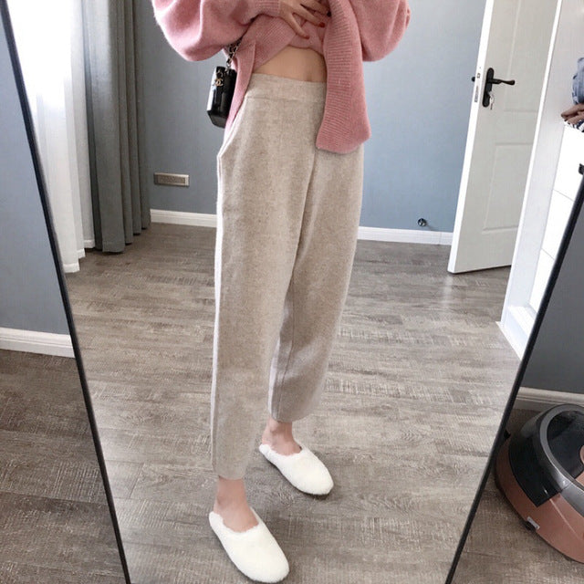 Elegant Korean Style Casual banana Pants