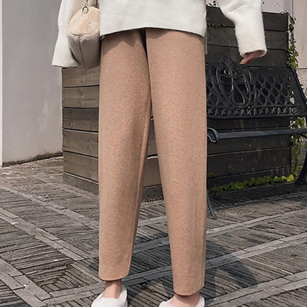 Elegant Korean Style Casual banana Pants