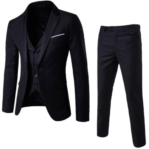 3 Piece Luxury Formal Blazer Pantsuit