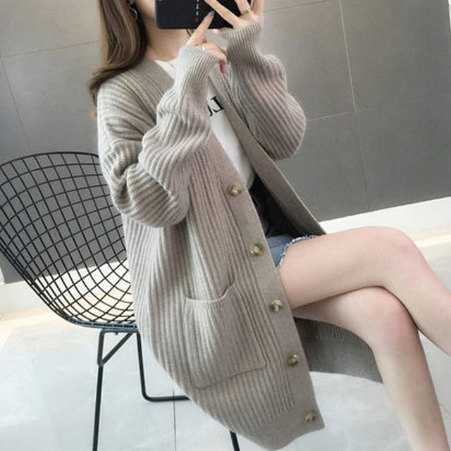 Fashion Women Long Sleeve Cardigans