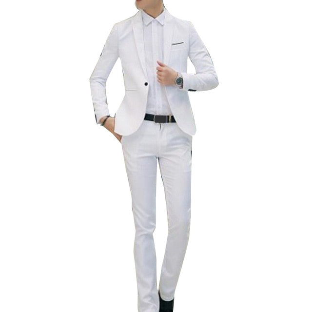Men's Groomsmen Two Piece Blazer Suit