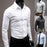Men's Solid Color Long Sleeve Business Casual Button Up Shirt