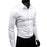 Men's Solid Color Long Sleeve Business Casual Button Up Shirt