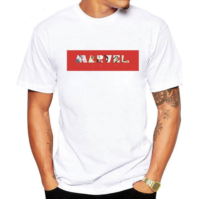 Cartoon Marvel Fashion Printed T Shirt